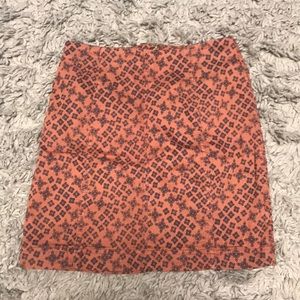 patterned free people skirt